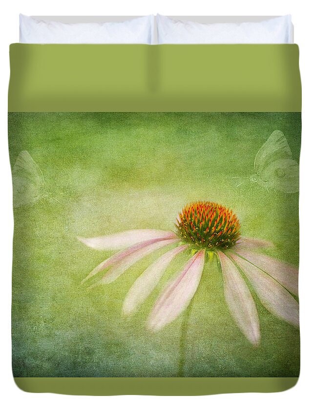 Echinacea Duvet Cover featuring the photograph Today I Choose Joy by Marina Kojukhova