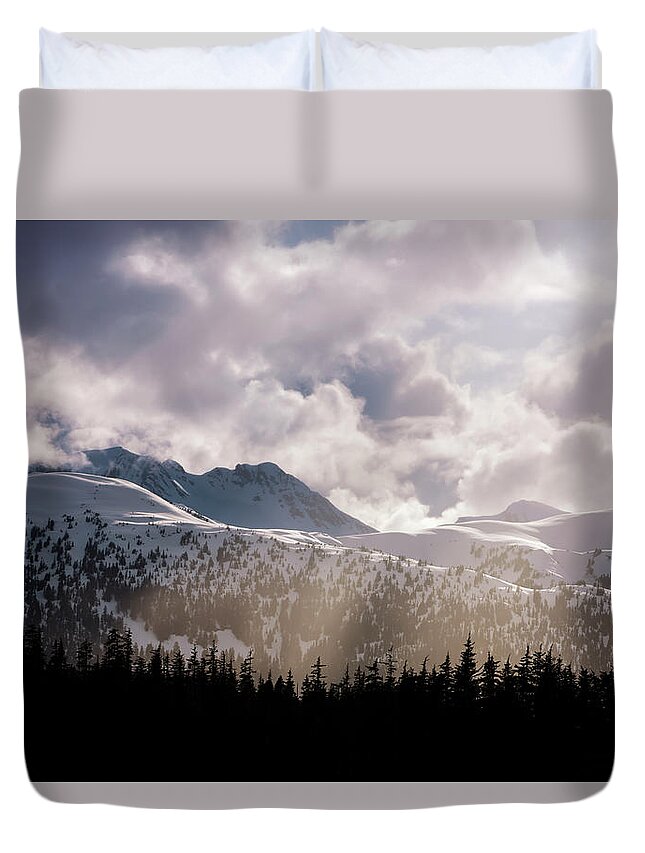 Water's Edge Duvet Cover featuring the photograph Tongass National Forest And Chilkat by John Hyde / Design Pics