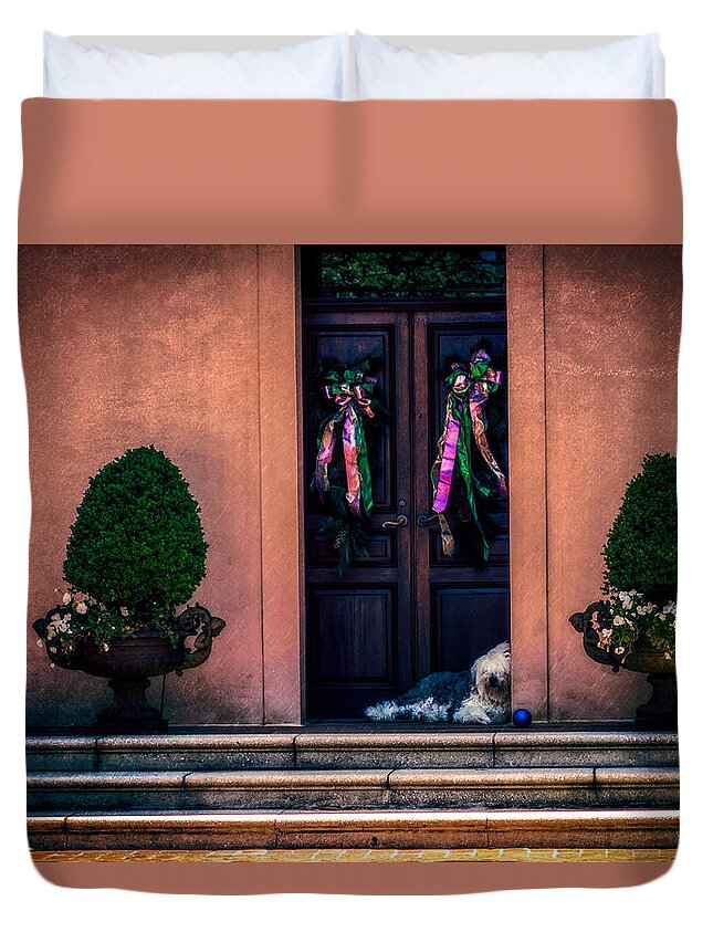 Nawlins Duvet Cover featuring the photograph Too Hot To Fetch by Melinda Ledsome