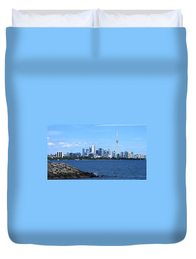 Toronto Ontario Canada Skyline Duvet Cover For Sale By Davandra