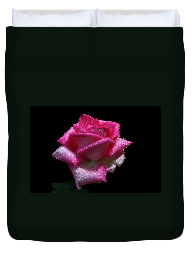 Rose Duvet Cover featuring the photograph Towel Please by Doug Norkum