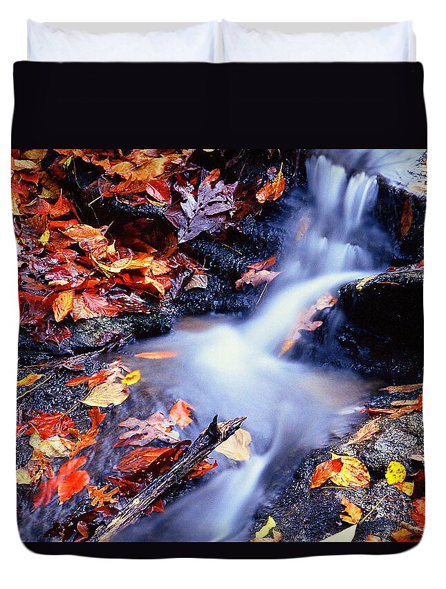 Fine Art Duvet Cover featuring the photograph Traces by Rodney Lee Williams