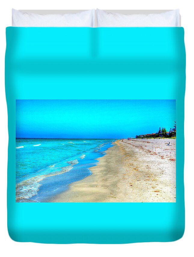 Beach Duvet Cover featuring the photograph Tranquil Beach by Debbi Granruth