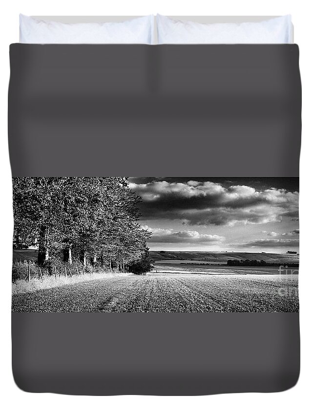 Tree Line Duvet Cover featuring the photograph Tree Line by Rod McLean