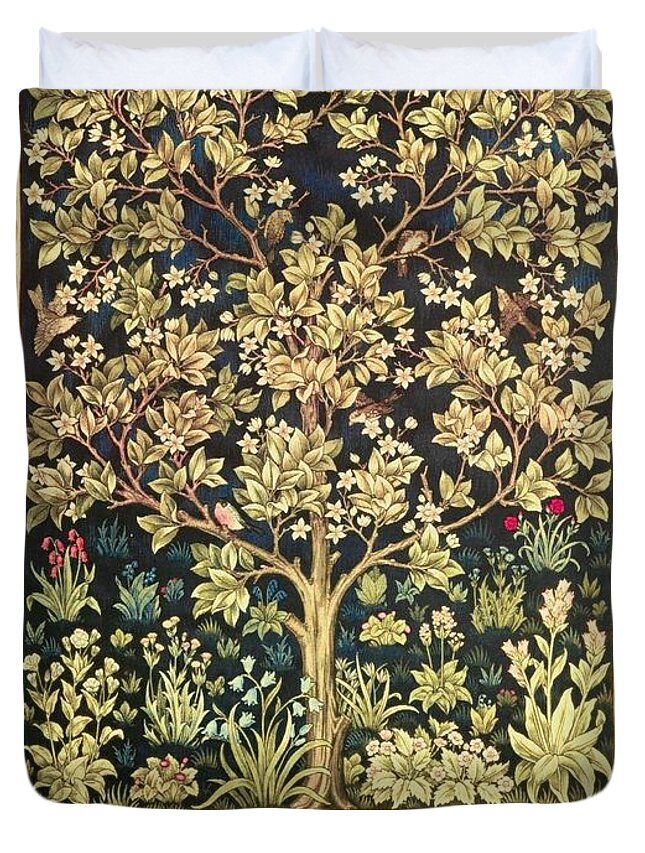 William Morris Duvet Cover featuring the painting Tree Of Life by William Morris