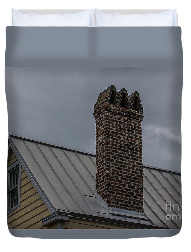 Charleston Duvet Cover featuring the photograph Triple Masterpiece by Dale Powell