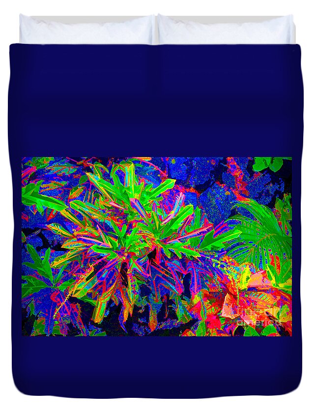 David Lawson Photography Duvet Cover featuring the photograph Tropicals Gone Wild by David Lawson