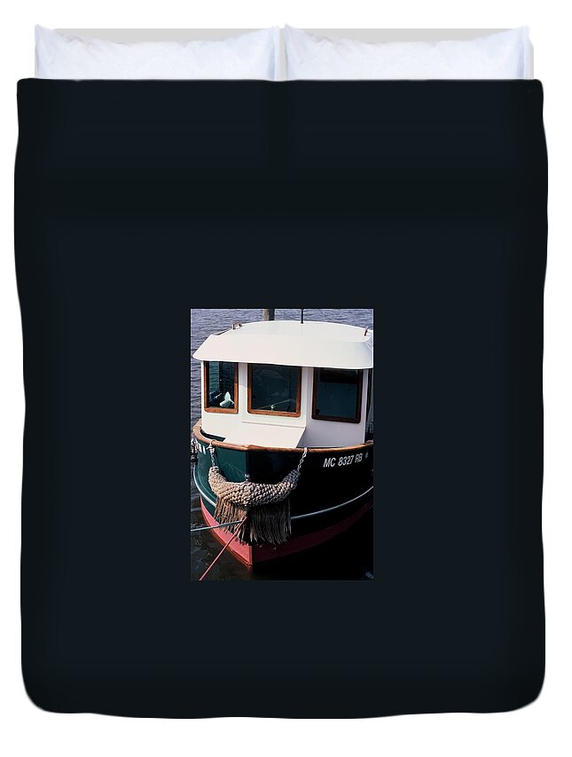 Tug Boat Duvet Cover featuring the photograph Tug by Randy Pollard