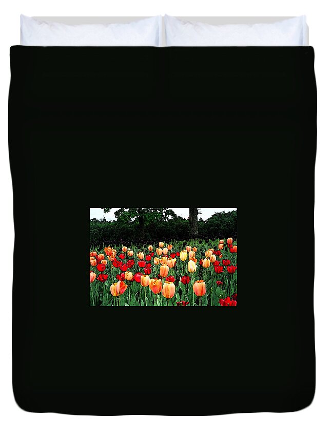 Tulips Duvet Cover featuring the photograph Tulip Festival by Zinvolle Art
