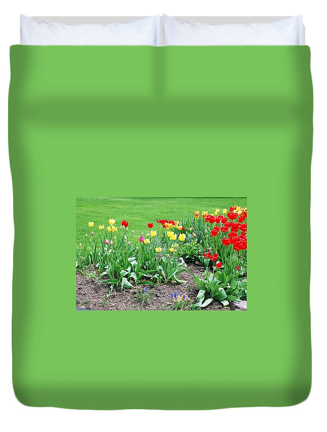 Tulip Duvet Cover featuring the photograph Tulips by Aimee L Maher ALM GALLERY