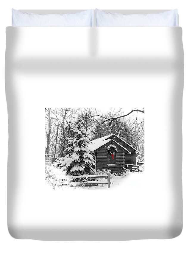 #photogtipsandtricks Duvet Cover featuring the photograph Twas the Night Before Christmas by Wayne Moran