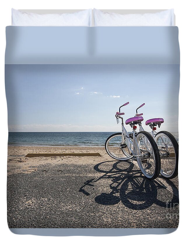 Provincetown Duvet Cover featuring the photograph Two If By The Sea by Evelina Kremsdorf
