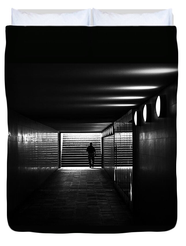 Berlin Duvet Cover featuring the photograph Underpass Berlin by Ian Good