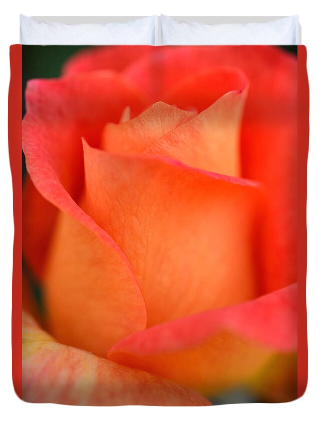 Rose Duvet Cover featuring the photograph Unique by Deb Halloran