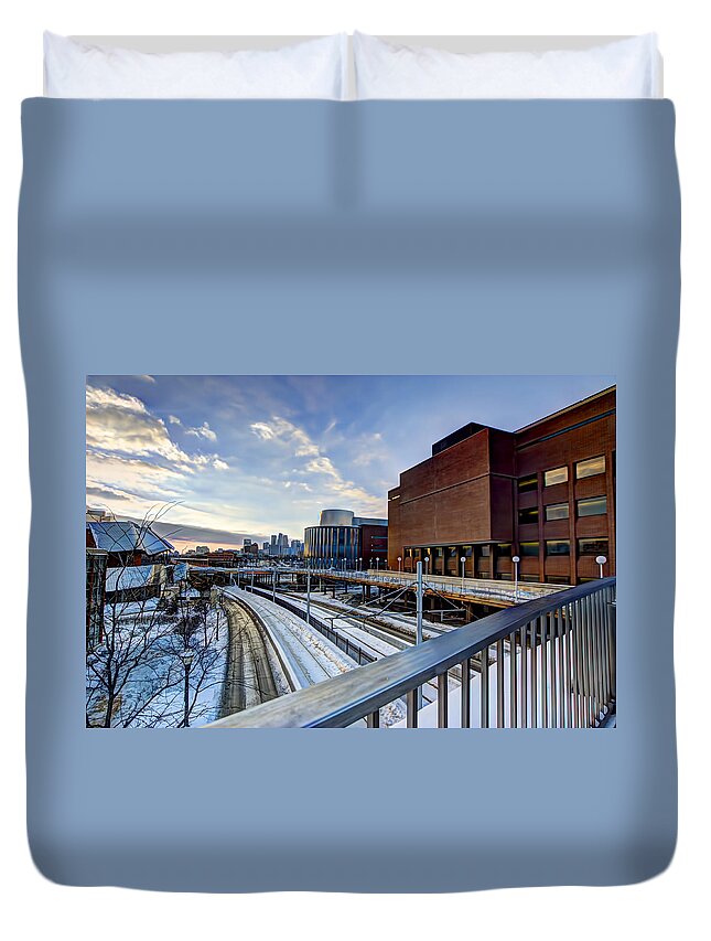 University Of Minnesota Duvet Cover featuring the photograph University of Minnesota by Amanda Stadther