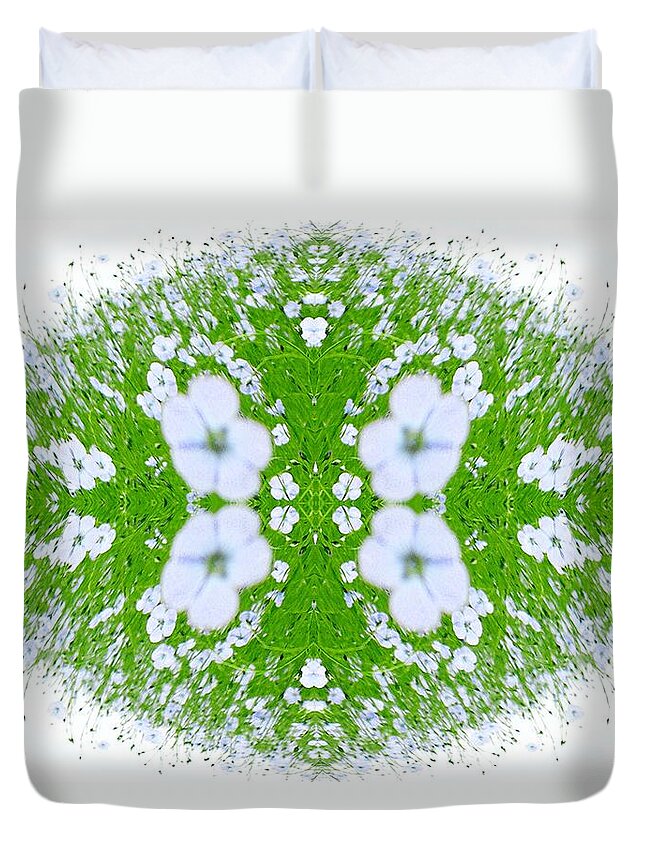 Kaleidoscopic Duvet Cover featuring the photograph Unnatural 37 by Giovanni Cafagna