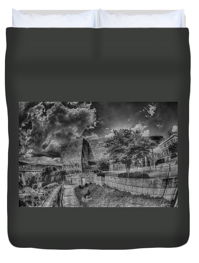 Landscape Duvet Cover featuring the photograph Unobstructed view by Dennis Baswell