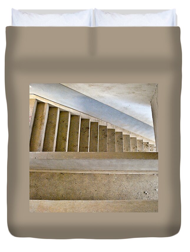 Stairs Duvet Cover featuring the photograph Urban Decay 1 by Rick Saint