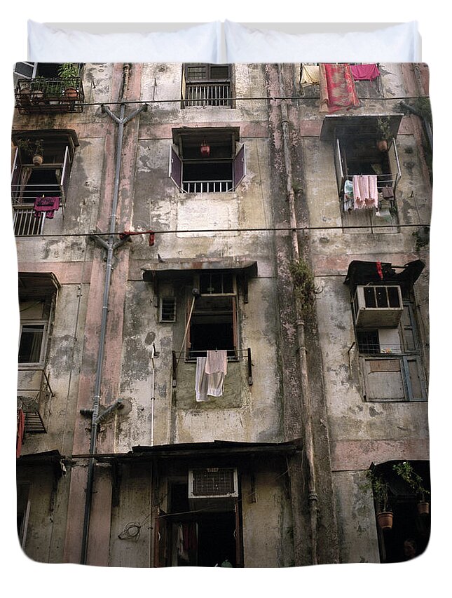 Mumbai Duvet Cover featuring the photograph Urban Bombay by Shaun Higson