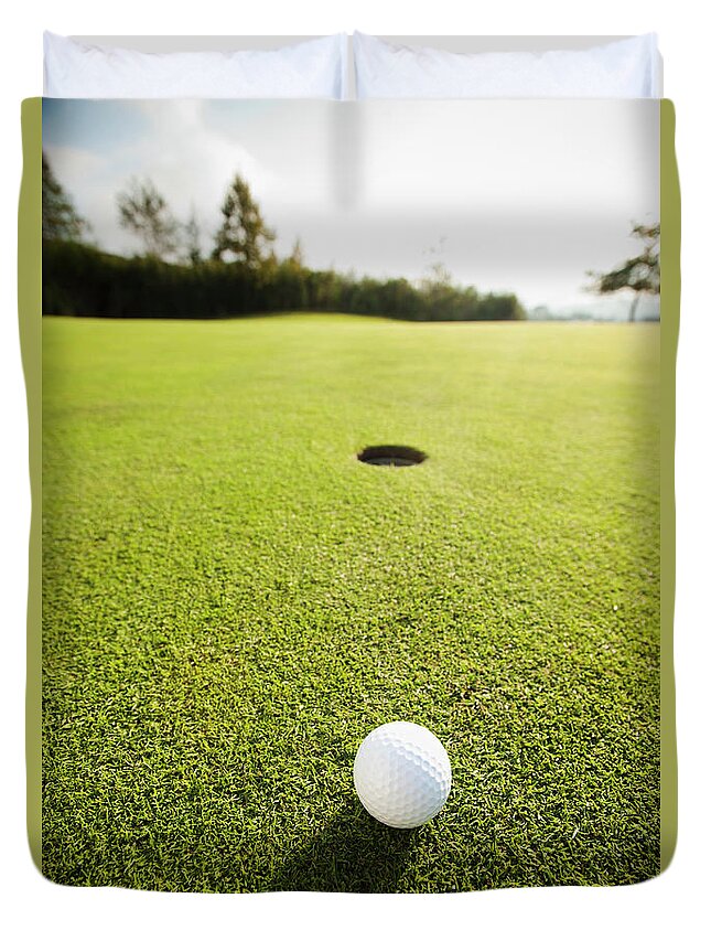 Grass Duvet Cover featuring the photograph Usa, California, Mission Viejo, Golf by Erik Isakson