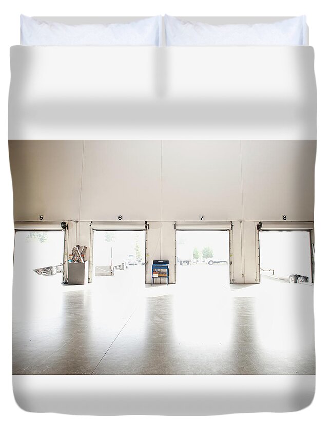 Empty Duvet Cover featuring the photograph Usa, California, Santa Ana, Empty by Tetra Images - Erik Isakson