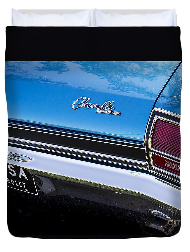 1969 Chevelle Duvet Cover featuring the photograph 1-USA Chevelle by Dennis Hedberg
