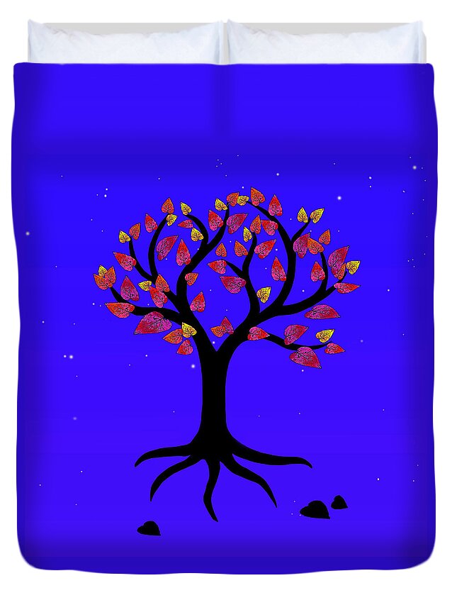 Valentine Tree Duvet Cover featuring the photograph Love Tree by I'ina Van Lawick
