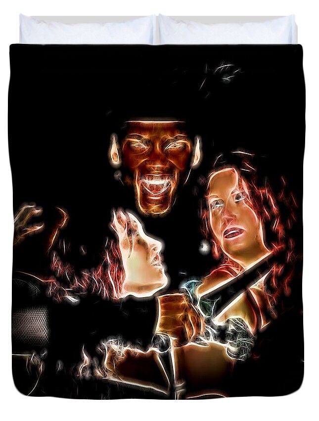 Vampire Duvet Cover featuring the photograph Vampires Glowing by Jon Volden