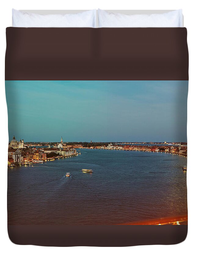 Scenics Duvet Cover featuring the photograph Venice by Mark Leary