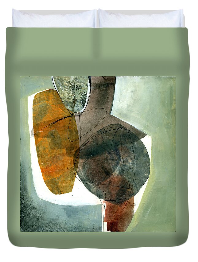 Jane Davies Duvet Cover featuring the painting Vessel 2 by Jane Davies
