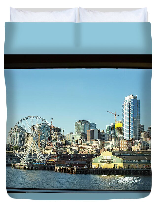 Seattle Skyline Framed Duvet Covers