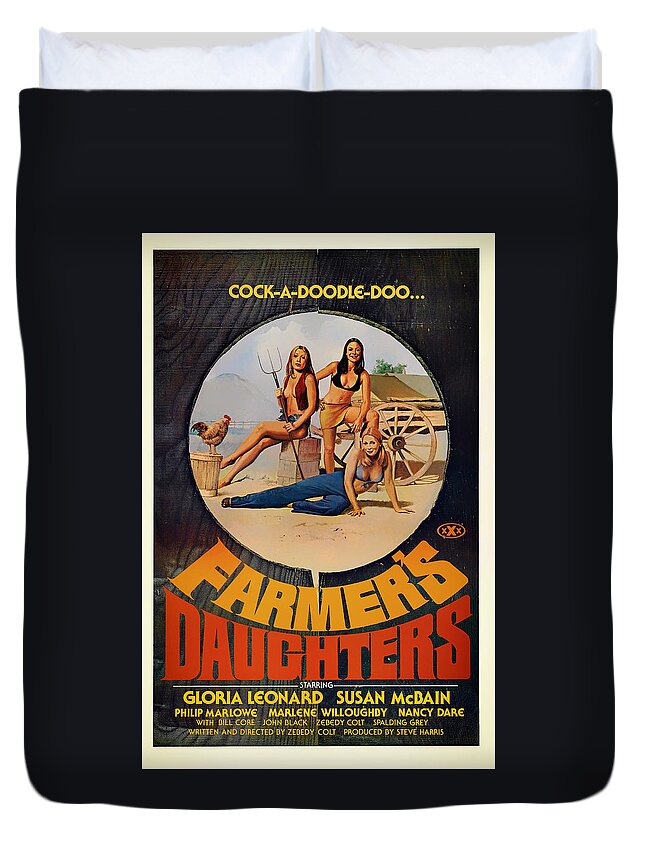 Vintage Porn Film Covers - Vintage Porn Film Poster 1976 Duvet Cover by Mountain Dreams - Fine Art  America