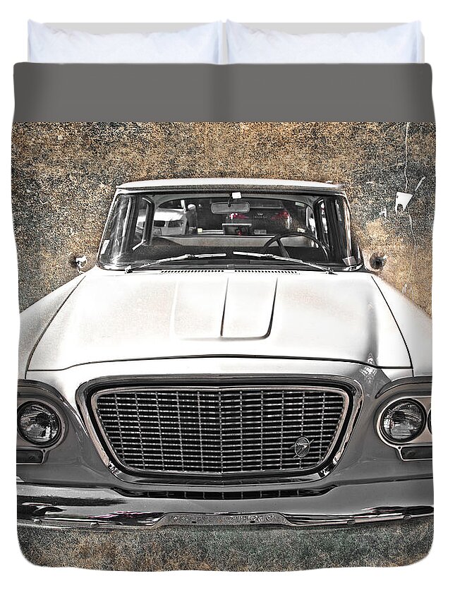 Vintage Duvet Cover featuring the photograph Vintage Vehicle by Judy Hall-Folde