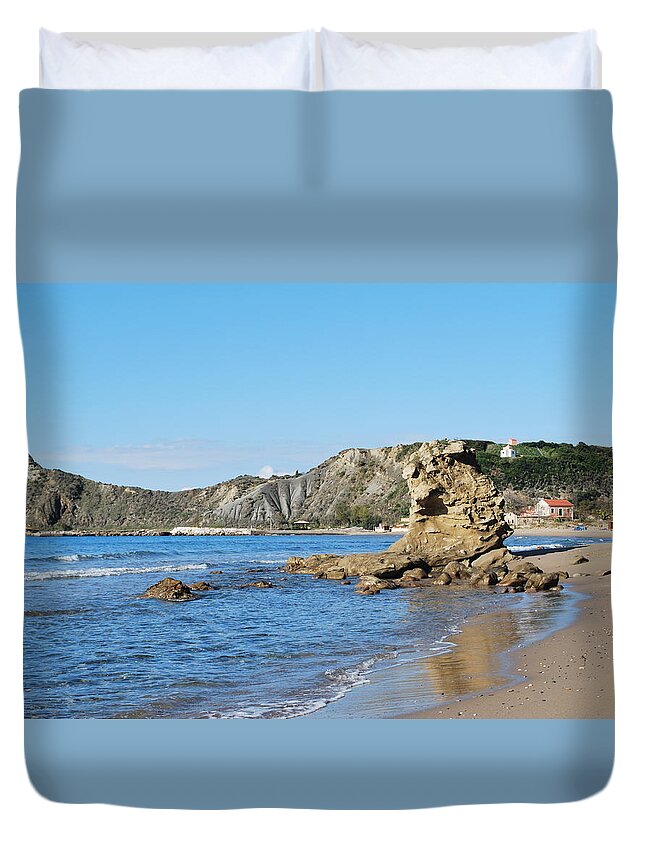 Vouno Duvet Cover featuring the photograph Vouno 2 by George Katechis