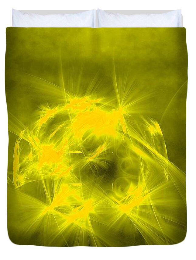 Stochastic Duvet Cover featuring the digital art Waiting in Hope by Jeff Iverson