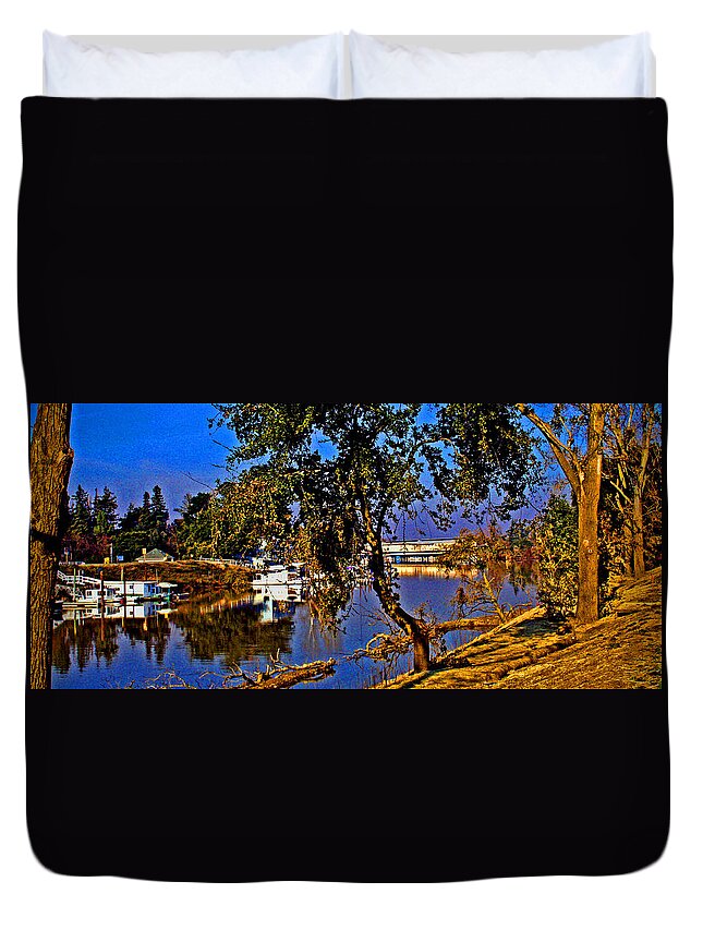 Walnut Grove Duvet Cover featuring the photograph Walnut Grove CA by Joseph Coulombe