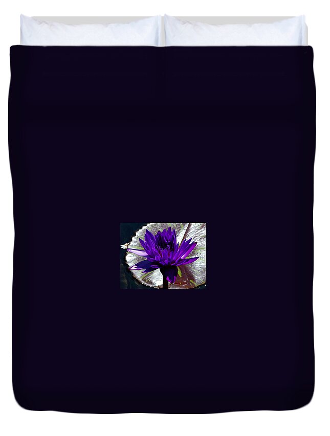 Water Duvet Cover featuring the photograph Water Lily 008 by Larry Ward