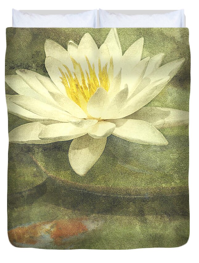 Water Lily Duvet Cover featuring the photograph Water Lily by Scott Norris