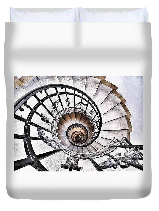 Hell Duvet Cover featuring the photograph Way to Hell? by Marianna Mills