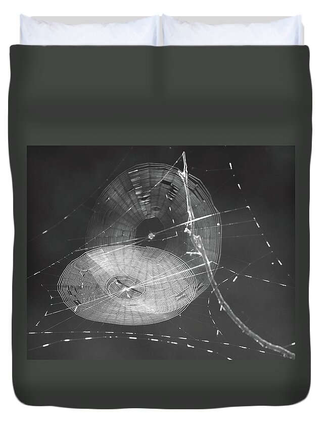 Web Duvet Cover featuring the photograph Web Of Life by Bruce J Robinson