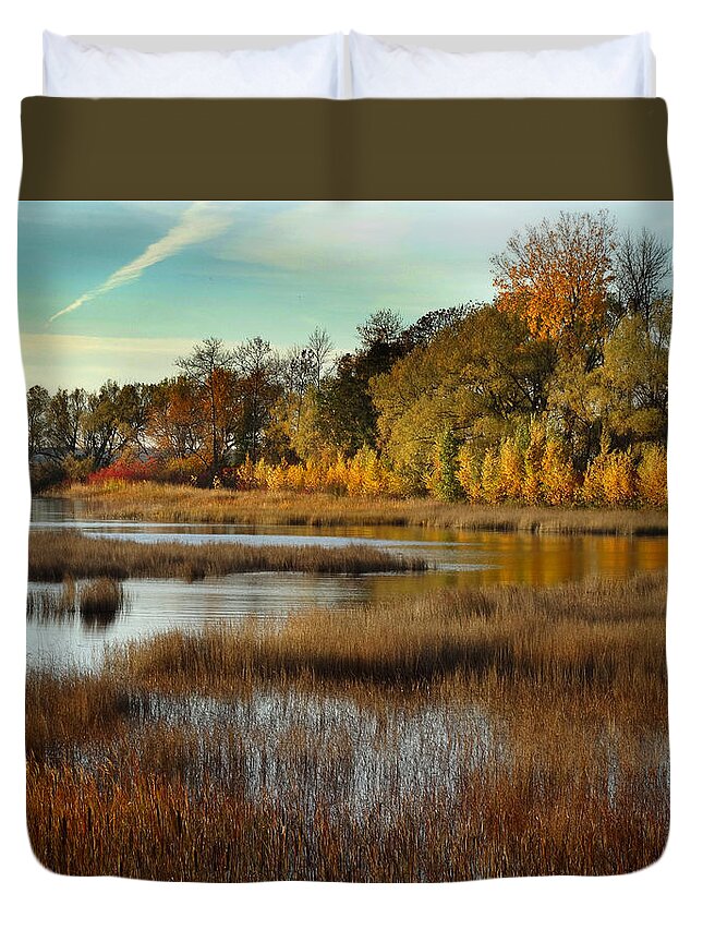 Weborg Point Duvet Cover featuring the photograph Weborg Point by David T Wilkinson