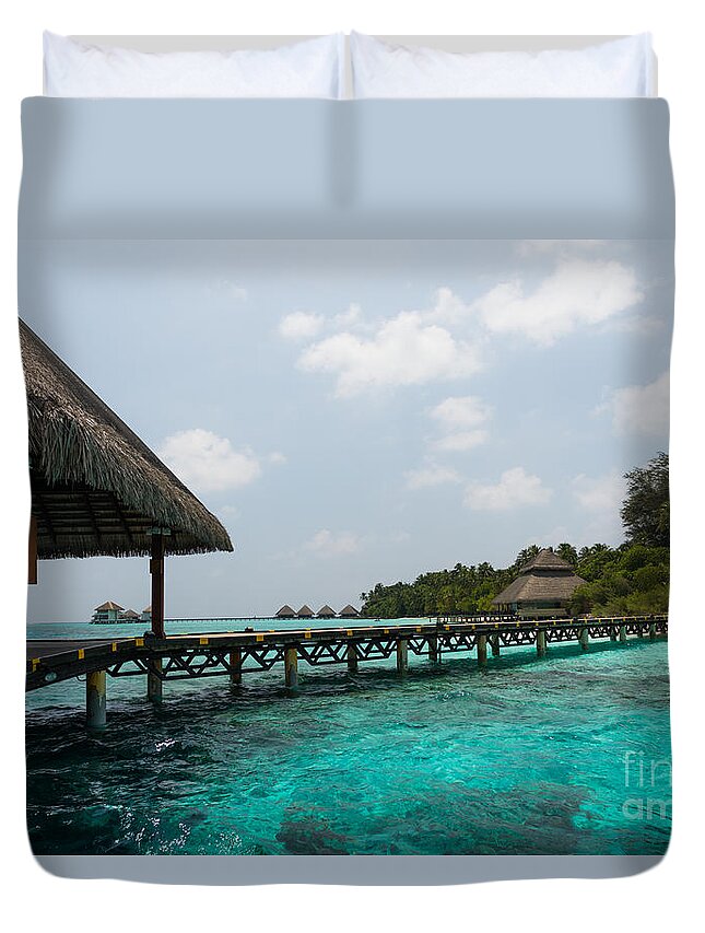 Amazing Duvet Cover featuring the photograph Welcome To Paradise by Hannes Cmarits