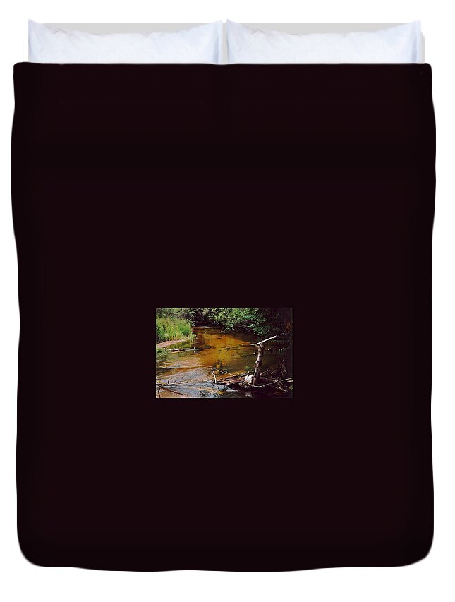 Airport Campgrounds Duvet Cover featuring the photograph West Branch Maple by Joseph Yarbrough