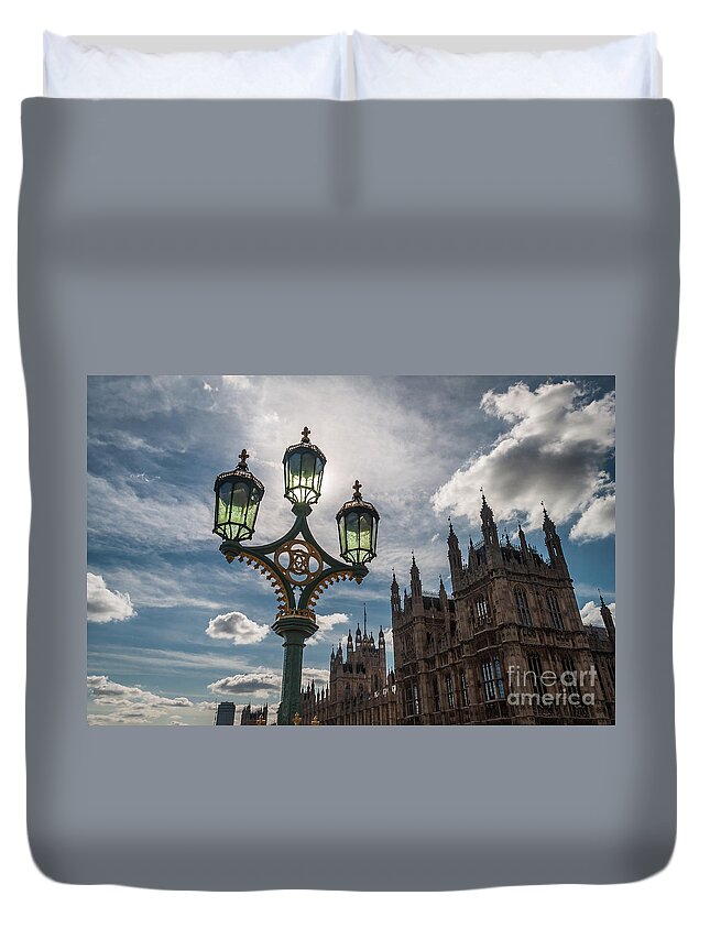 London Duvet Cover featuring the photograph Westminster by Matt Malloy