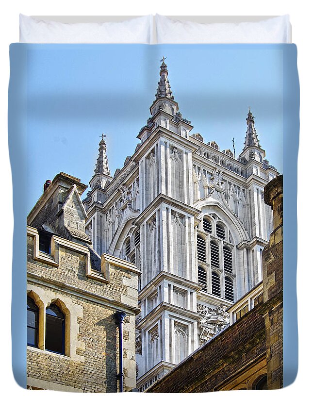 Westminster Duvet Cover featuring the photograph Westminster by Sharon Popek