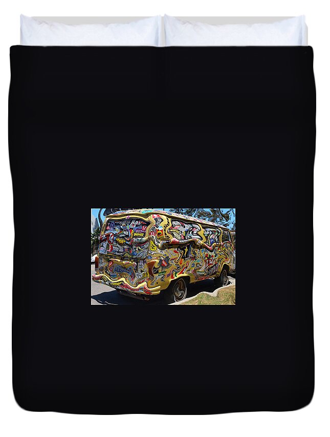 Volkswagen Duvet Cover featuring the photograph What a Long Strange Trip by Joe Schofield