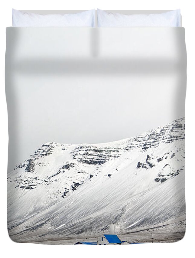 Iceland Duvet Cover featuring the photograph What Lies Beneath by Evelina Kremsdorf