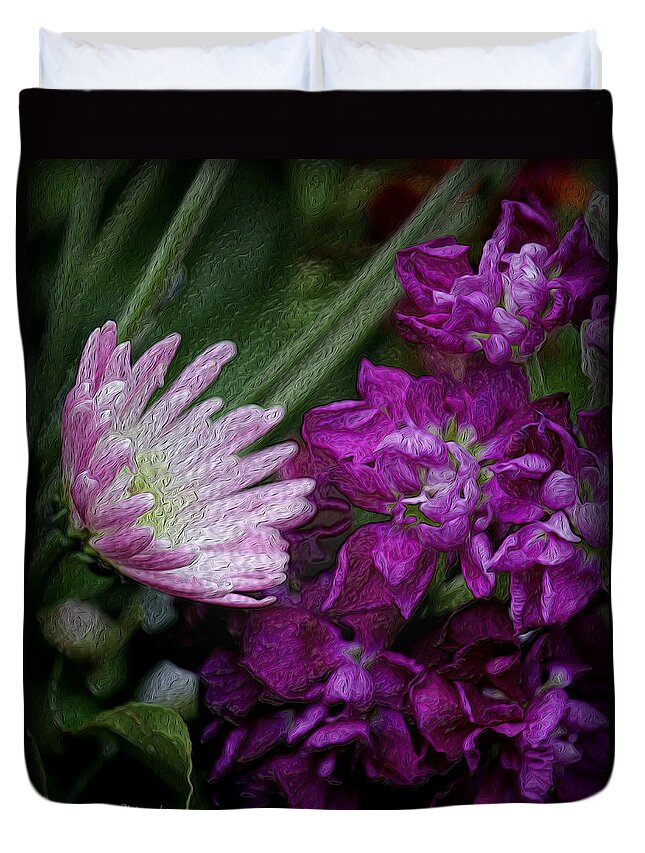 Flower Duvet Cover featuring the photograph Whimsical Passion by Jeanette C Landstrom