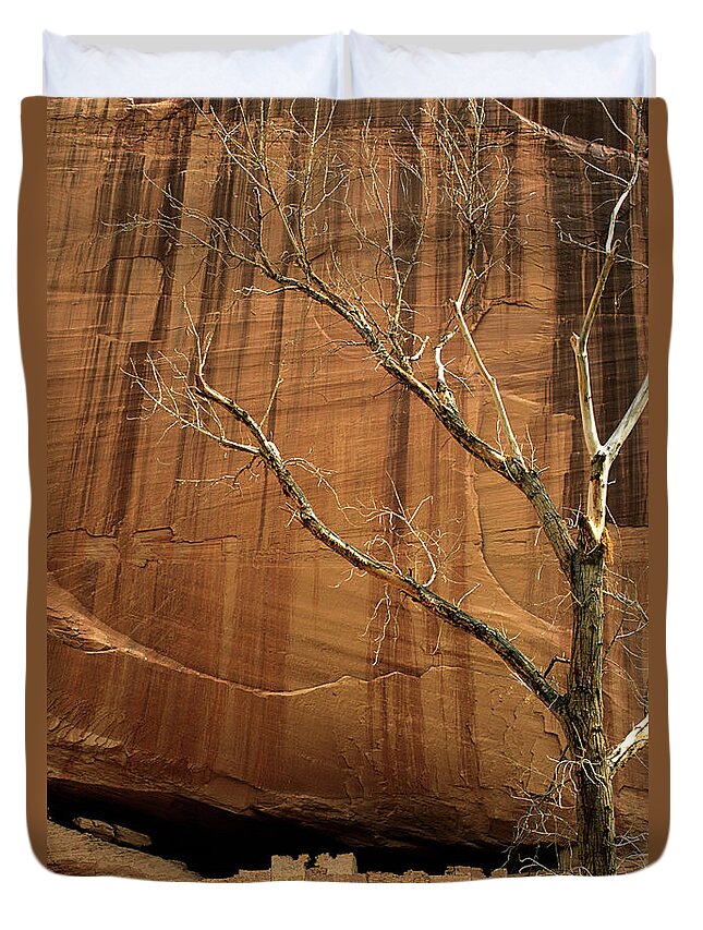 Canyon De Chelly Duvet Cover featuring the photograph White House Ruin Arizona by Bob Christopher