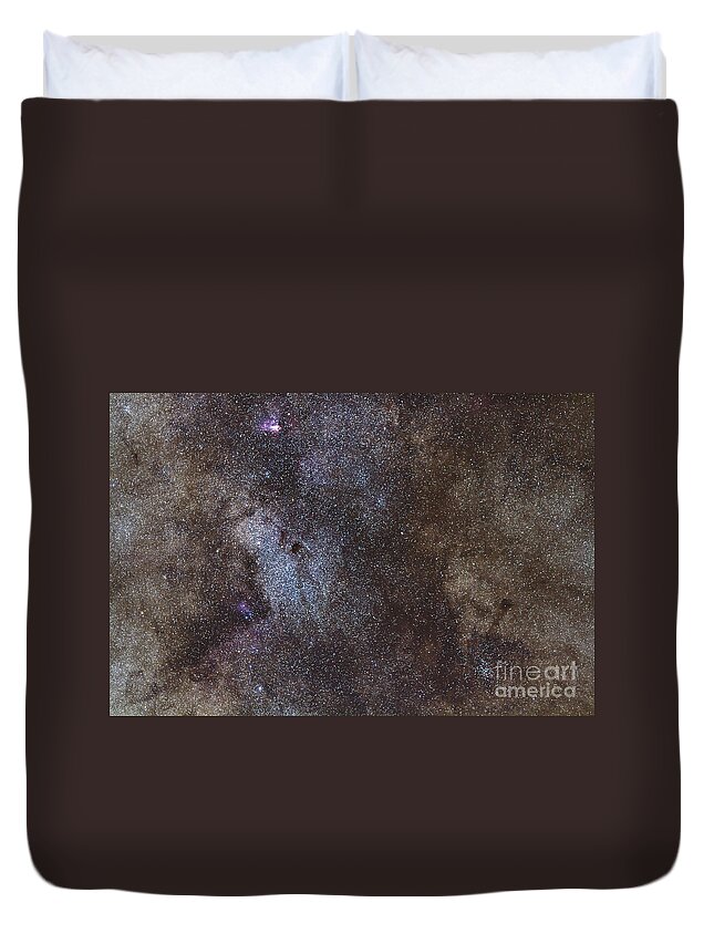 Barnard 92 Duvet Cover featuring the photograph Widefield View Of The Sagittarius Star by Alan Dyer